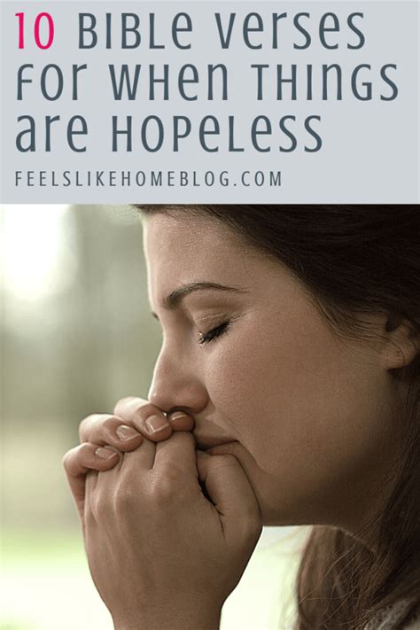 10 Bible Verses For When Things Are Hopeless Feels Like Home