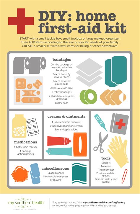 How To Make A First Aid Kit At Home With Infographic