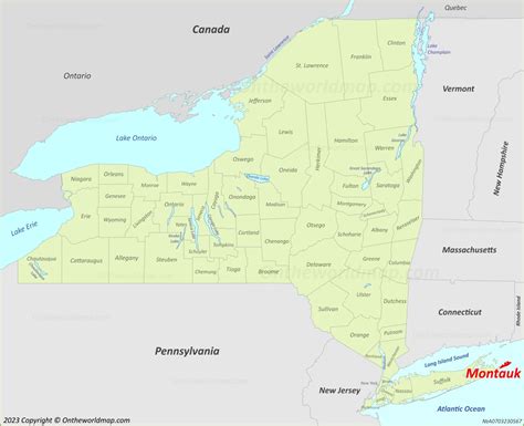 Montauk Map The Hamptons Long Island New York Us Discover