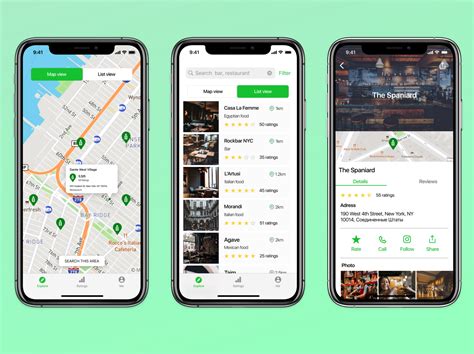 Restaurant And Bar Finding App Screens By Emil Komachkov On Dribbble