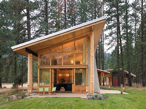 Our 1450 & 1800 square foot homes can also be a chalet (modified front). Inexpensive Small Cabin Plans Small Cabin House Design ...
