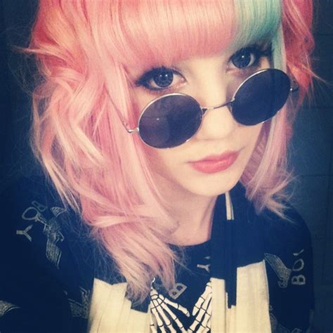 Pastel Pink Hair Pastel Pink Hair Blue Hair Pastel Goth Hipster Goth Short Ombre Coloured