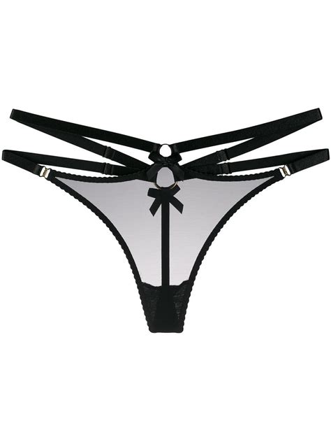 Black Multi Strap Thong From Atelier Bordelle Please Note That