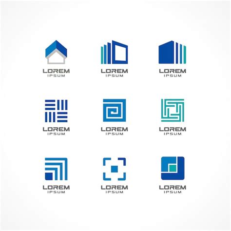 Premium Vector Set Of Icon Elements Abstract Logo Ideas For Business