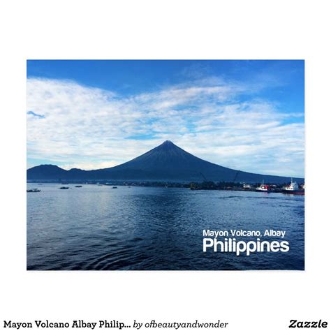 Mayon Volcano Albay Philippines Postcard Zazzle Albay Postcard