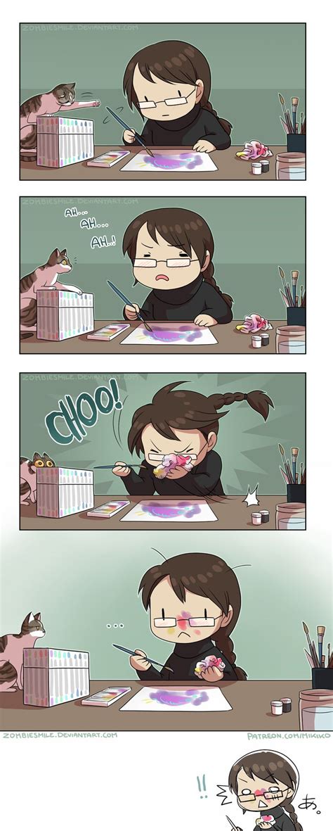 Face Painting By Zombiesmile On Deviantart Anime Funny Life Comics