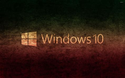 Windows 10 transparent text logo on concrete wallpaper - Computer ...