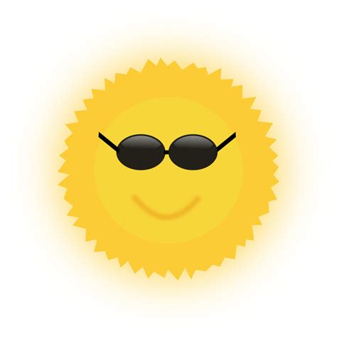 Cool Sun Openclipart
