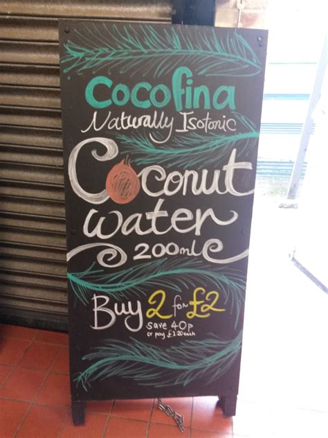 As with most things skyrocketing into the american. #Cocofina Coconut Water - P4W1 Chiswick - March '15 ...