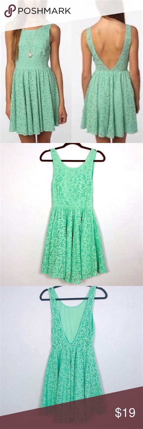 Uo Pins And Needles Backless Lace Dress Size 2 Backless Lace Dress