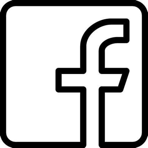 Facebook Icon Line Iconset Iconsmind