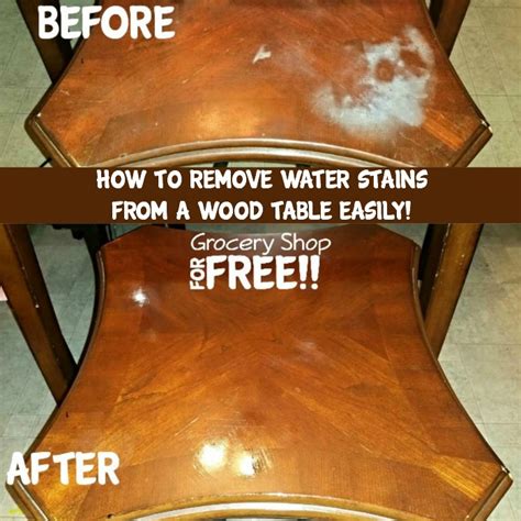 I'd call and ask about. How To Remove Water Stains Or Burns From A Wood Table Easily!