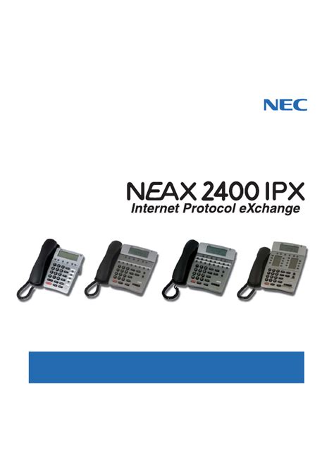 Vtech Neax 2400 Ipx User Manual 80 Pages