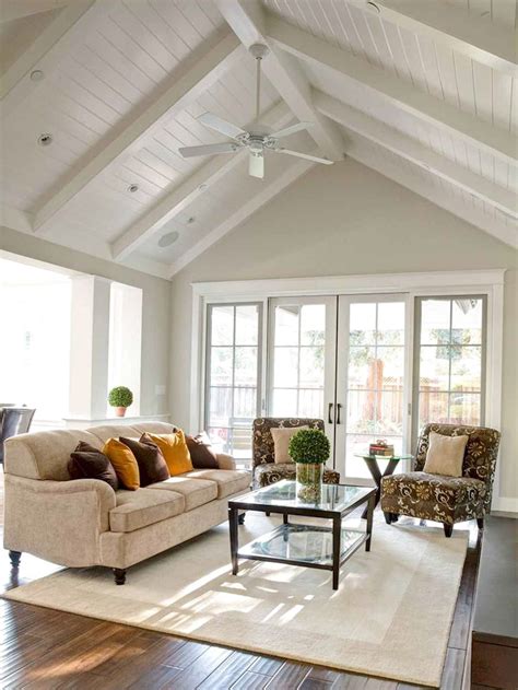 Ceiling fan for sloped ceiling. Favorite Farmhouse Living Room Lighting Ideas Decor And ...