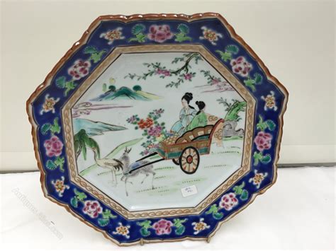 Antiques Atlas Antique Oriental Porcelain Octagonal Plate C1875