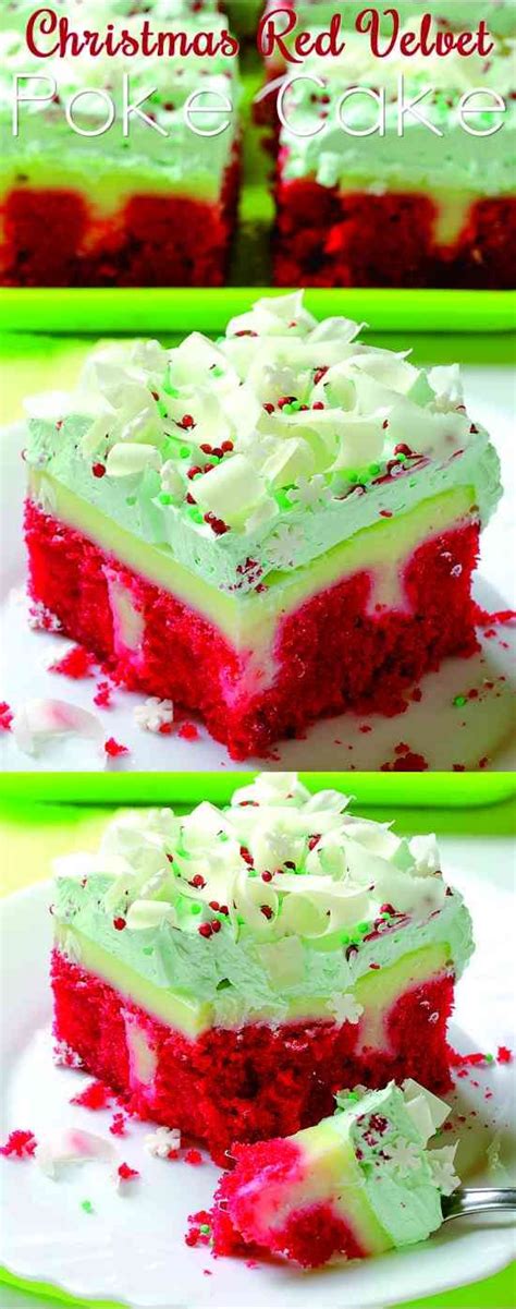 Frost with remaining cool whip. Christmas Red Velvet Poke Cake - very tasty, rich and moist! So easy to make, you need only few ...
