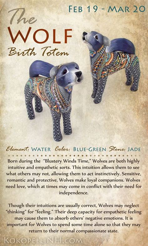 Are You The Loyal Wolf Native American Birth Totem And Wolf Symbolism