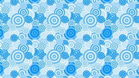 Light Blue Seamless Overlapping Concentric Circles Pattern Vector