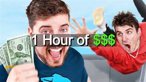 Mrbeast Giving Away Money For 1 Hour Youtube