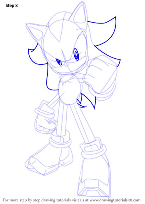 I've highlighted the lines directly related to drawing shadows. Learn How to Draw Shadow the Hedgehog from Sonic the ...