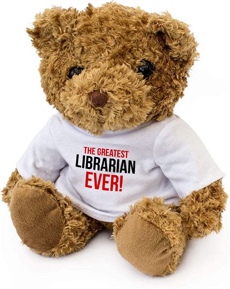 Amazon Com Greatest Librarian Ever Teddy Bear Cute Soft Cuddly Award Gift Present