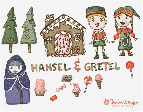 Hansel And Gretel Digital Clip Art Clipart Set Personal And Commercial