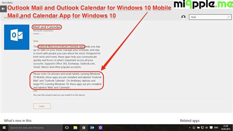 Outlook For Windows 10 Mobile Mail And Calendar App For Windows 10