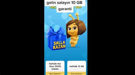 Salla Kazan Hile 10 GB Internet Hediye Turkcell Bedava Internet
