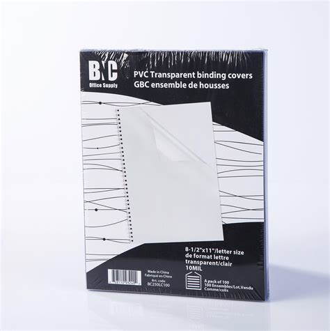 Amazon.com : Office Depot® Brand Clear Binding Covers, 8 3/4" x 11 1/4