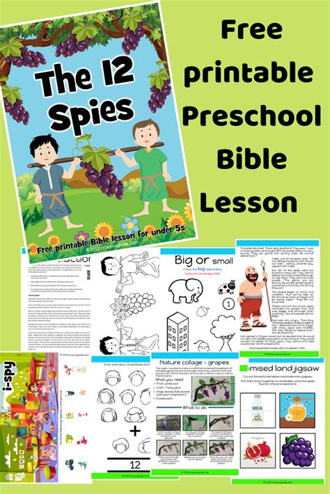 The 12 Spies And The Promised Land Free Bible Lesson For Kids Trueway