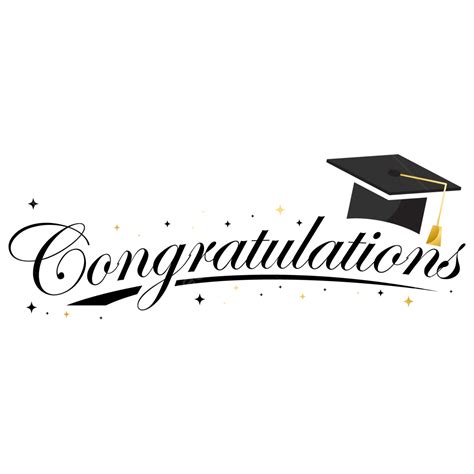 Congratulations Graduates With Graduation Cap And Confetti Vector