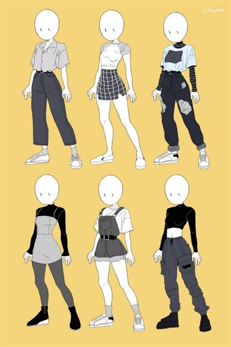 Outfit Inspiratin Anime Ropa Dibujar Ropa Animé Diseños De Ropa Dibujos