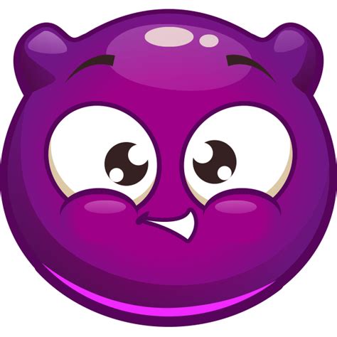 Purple Bubble Smiley Symbols And Emoticons