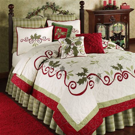 Furniture Classic Bed Decorating Ideas With Red Green And White Floral