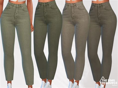 The Sims Resource Cropped Casual Jeans