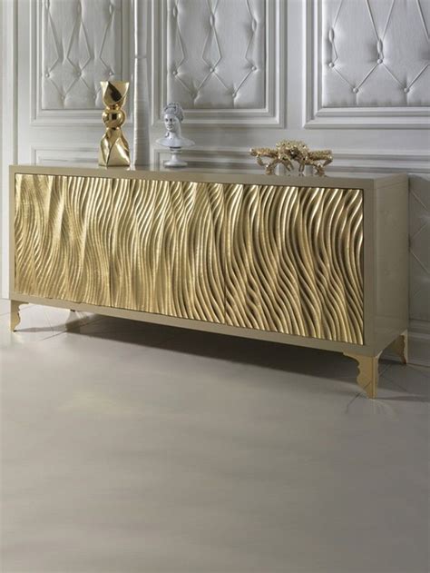 Gold Buffets And Cabinets For Luxury Interiors Partion Furniture