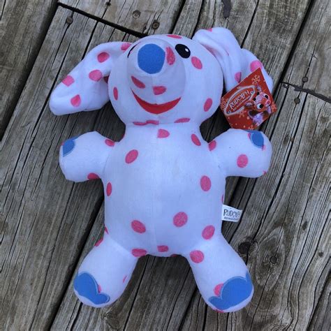 Rare Soft 12 Inch Pink Spotted Polka Dot Elephant Rudolph Etsy