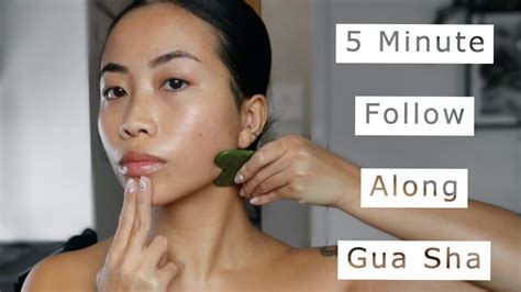 quick gua sha massage follow along tutorial youtube