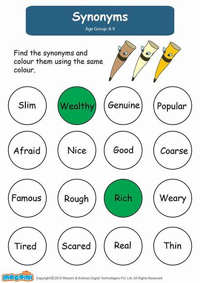 Synonyms English Worksheets Printables Activities Mocomi Synonym