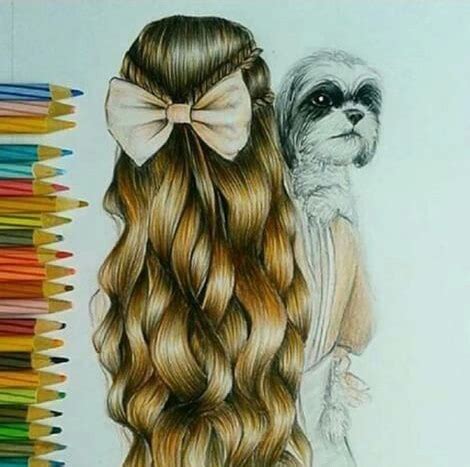 See more ideas about drawings, art, long hair drawing. beautiful, colori, disegni, draw, look - image #3311740 by ...