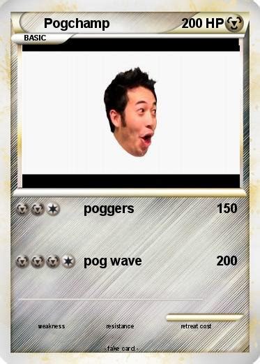 Pokémon Pogchamp 3 3 Poggers My Pokemon Card