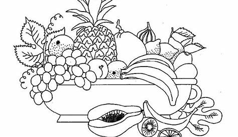 Printable Fruit Pictures Coloring Pages - Free Printable Coloring Pages