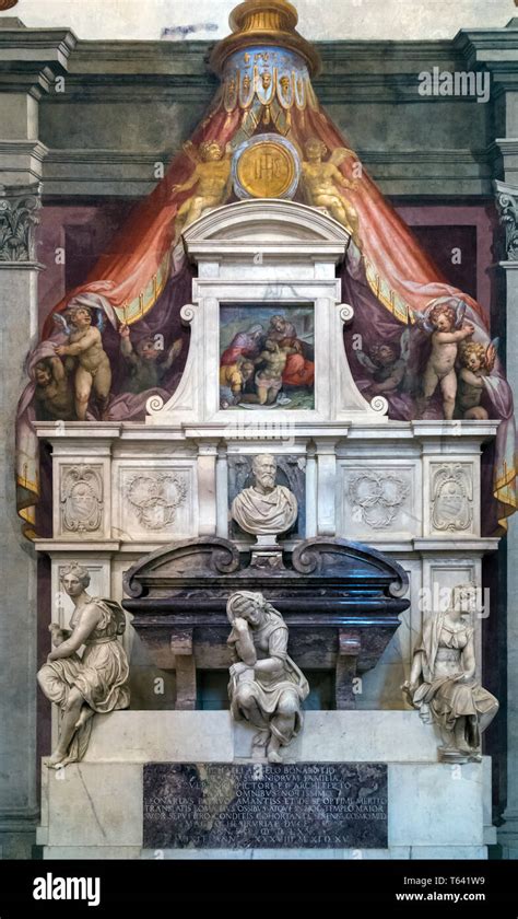 Michelangelo S Tomb Basilica Della Santa Croce Basilica Of Holy