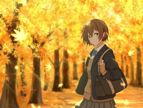 Fall Anime Wallpapers Top Free Fall Anime Backgrounds Wallpaperaccess