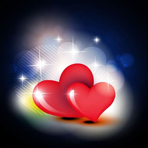 Beautiful Red Heart Vector Design Background Free Vector In