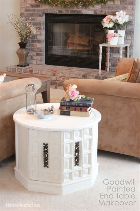 The painted table is a large carved table depicting westeros. Great Room End Table Makeover - How to Nest for Less™