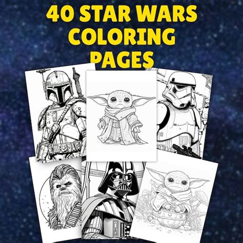 Space Bounty Hunter Coloring Page Adult Coloring Coloring Page