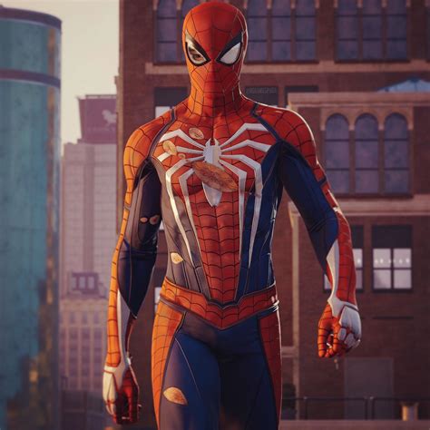Advanced Suit Battle Damage Edit R Spidermanps4