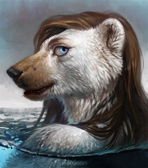 the big imageboard tbib anthro bear female fur hair levelviolet looking at viewer mammal