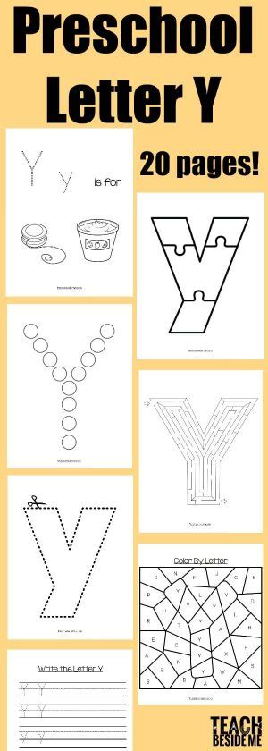 Letter of the Week Preschool Letter Y Activities  Teach Beside Me